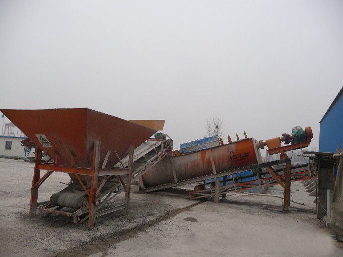 螺旋洗石機現場